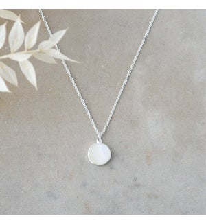 Alluring Necklace-silver/mother of pearl